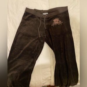 Juicy Couture Vintage Velour Track Pants XL Brown